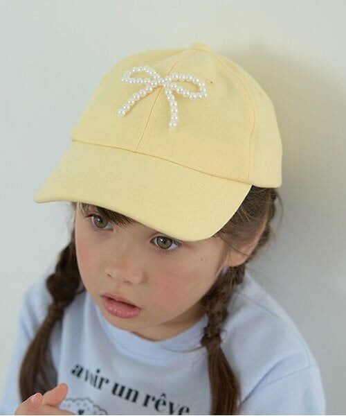 Lycee mine / リセマイン キャップ | パール調リボン付きキャップ | 詳細13