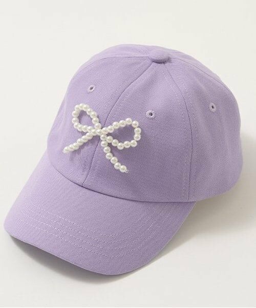 Lycee mine / リセマイン キャップ | パール調リボン付きキャップ | 詳細5