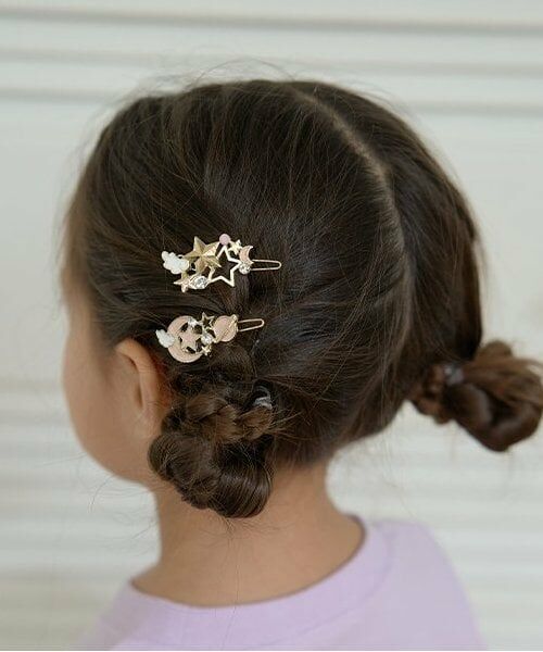 Lycee mine / リセマイン ヘアピン | ムーン&スターウィングヘアクリップ3Pセット | 詳細5