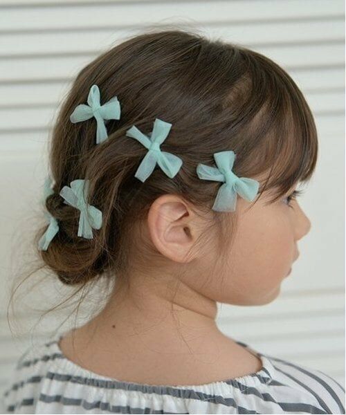 Lycee mine / リセマイン ヘアピン | チュールリボンちびヘアクリップ10Pセット | 詳細10