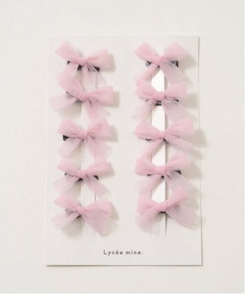 Lycee mine / リセマイン ヘアピン | チュールリボンちびヘアクリップ10Pセット | 詳細2