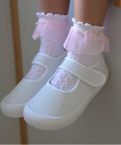 Lycee mine / リセマイン ソックス | ちびリボン付きフリルソックス