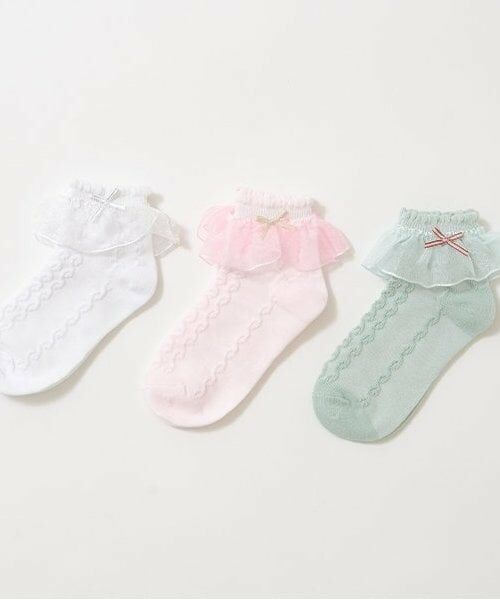 Lycee mine / リセマイン ソックス | ちびリボン付きフリルソックス | 詳細1
