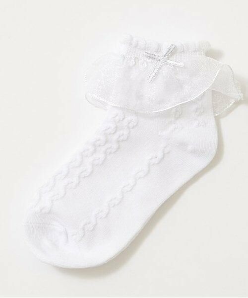 Lycee mine / リセマイン ソックス | ちびリボン付きフリルソックス | 詳細2
