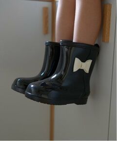 Lycee mine / リセマイン レインシューズ | リボン付きバイカラーレインブーツ