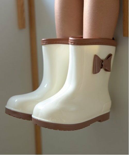 Lycee mine / リセマイン レインシューズ | リボン付きバイカラーレインブーツ | 詳細10