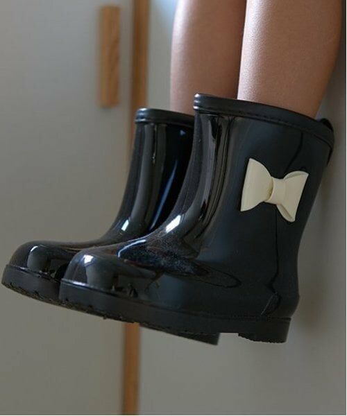 Lycee mine / リセマイン レインシューズ | リボン付きバイカラーレインブーツ | 詳細12