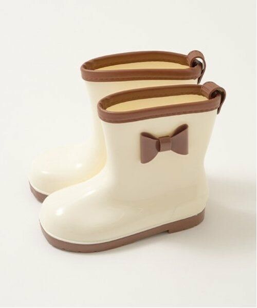 Lycee mine / リセマイン レインシューズ | リボン付きバイカラーレインブーツ | 詳細2