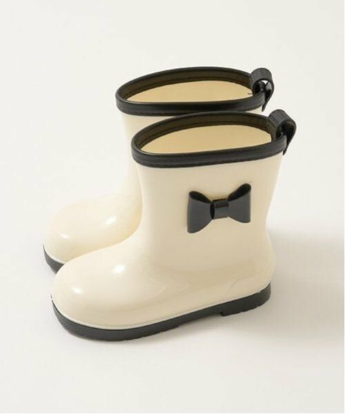 Lycee mine / リセマイン レインシューズ | リボン付きバイカラーレインブーツ | 詳細4