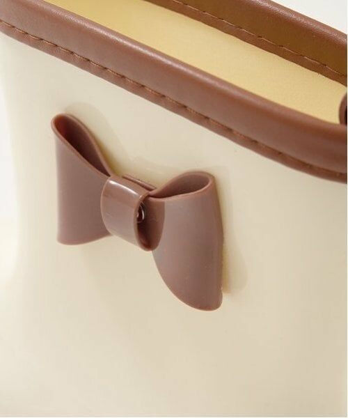 Lycee mine / リセマイン レインシューズ | リボン付きバイカラーレインブーツ | 詳細7