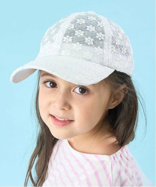 Lycee mine / リセマイン キャップ | シアー花柄キャップ（オフ ホワイト）