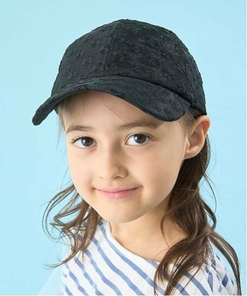 Lycee mine / リセマイン キャップ | シアー花柄キャップ（黒）