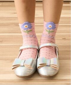 チェックシアーフラワーアソートソックス