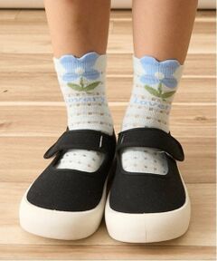 Lycee mine / リセマイン ソックス | チェックシアーフラワーアソートソックス