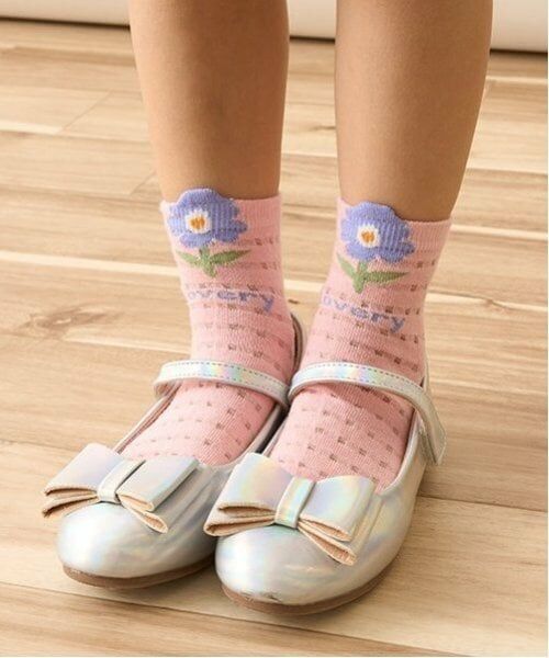 Lycee mine / リセマイン ソックス | チェックシアーフラワーアソートソックス | 詳細4