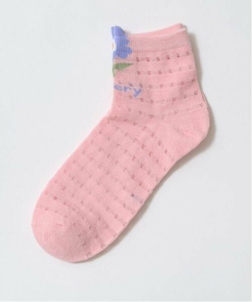 Lycee mine / リセマイン ソックス | チェックシアーフラワーアソートソックス | 詳細9