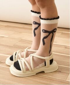 Lycee mine / リセマイン ソックス | モノトーンシアーハイソックス