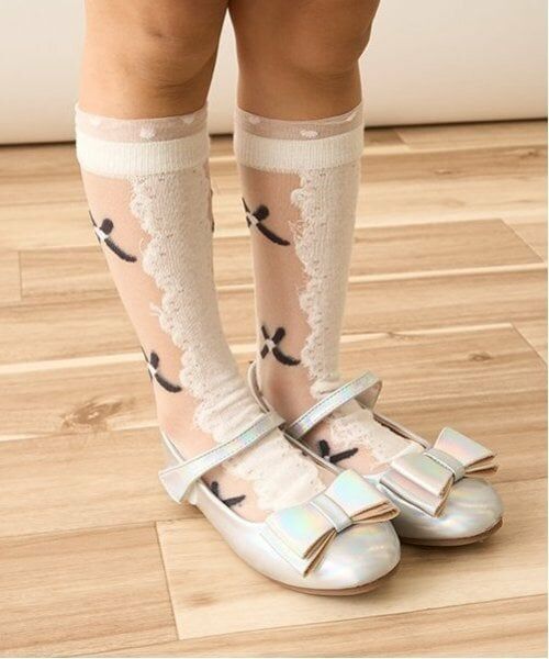 Lycee mine / リセマイン ソックス | モノトーンシアーハイソックス | 詳細1