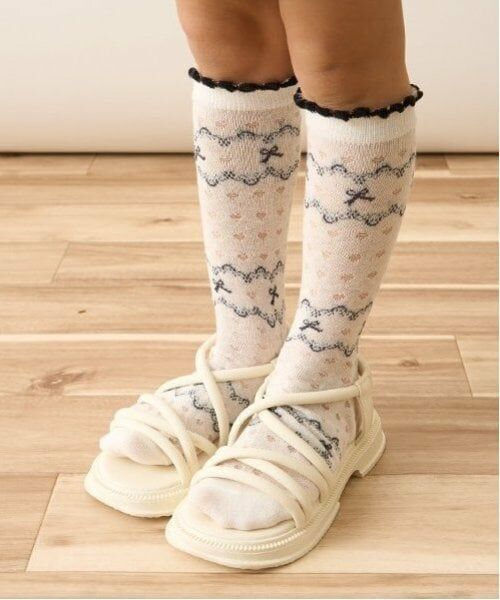 Lycee mine / リセマイン ソックス | モノトーンシアーハイソックス | 詳細3