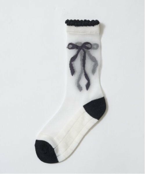 Lycee mine / リセマイン ソックス | モノトーンシアーハイソックス | 詳細6