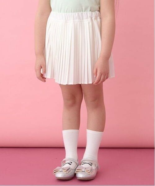 Lycee mine / リセマイン ショート・ハーフ・半端丈パンツ | プリーツスカート(インナーパンツ付き)（オフホワイト）