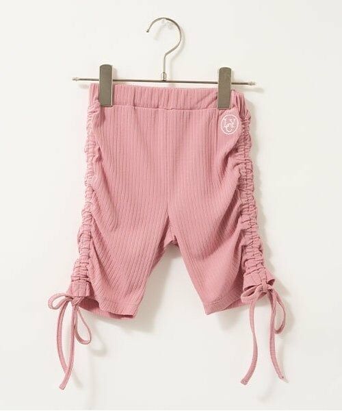 Lycee mine / リセマイン ショート・ハーフ・半端丈パンツ | 5分丈シャーリングレギンス（モデレートピンク）