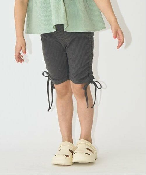 Lycee mine / リセマイン ショート・ハーフ・半端丈パンツ | 5分丈シャーリングレギンス（チャコール）