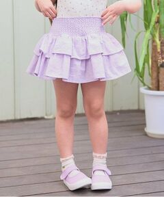 Lycee mine / リセマイン ミニ・ひざ丈スカート | シャーリングティアードスカート(インパン付き)