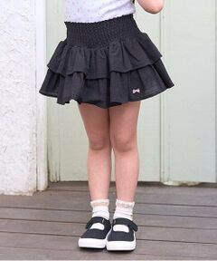 Lycee mine / リセマイン ミニ・ひざ丈スカート | シャーリングティアードスカート(インパン付き)