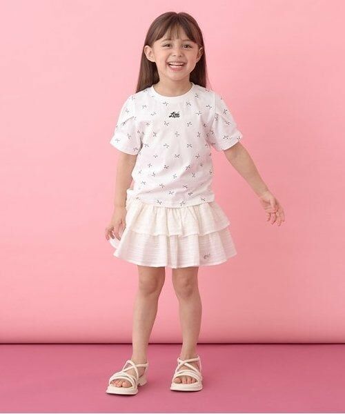 Lycee mine / リセマイン ミニ・ひざ丈スカート | シャーリングティアードスカート(インパン付き) | 詳細12