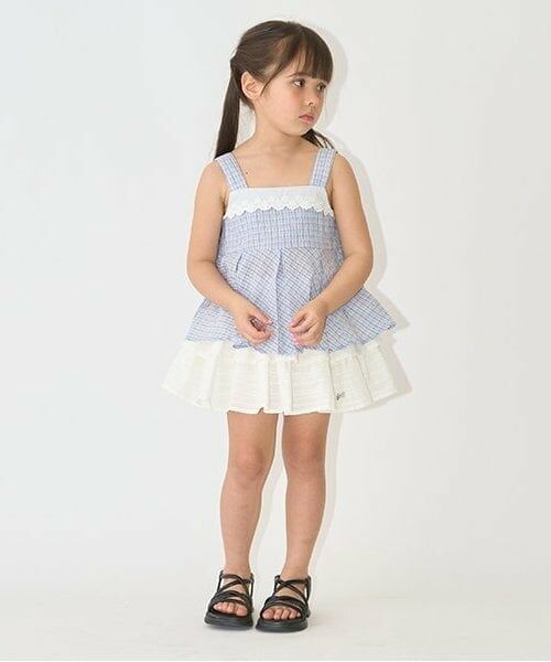 Lycee mine / リセマイン ミニ・ひざ丈スカート | シャーリングティアードスカート(インパン付き) | 詳細13