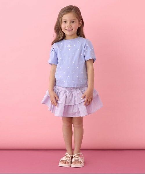 Lycee mine / リセマイン ミニ・ひざ丈スカート | シャーリングティアードスカート(インパン付き) | 詳細18