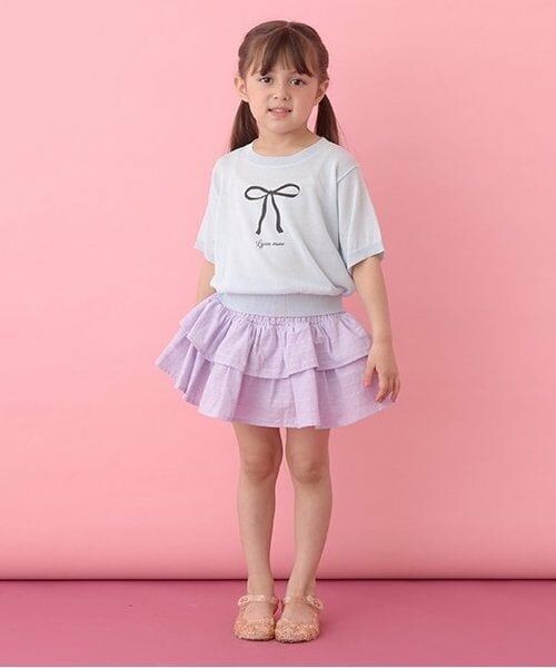 Lycee mine / リセマイン ミニ・ひざ丈スカート | シャーリングティアードスカート(インパン付き) | 詳細19