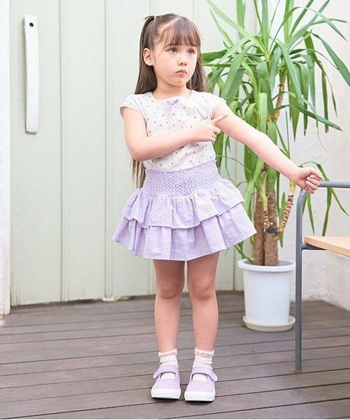 Lycee mine / リセマイン ミニ・ひざ丈スカート | シャーリングティアードスカート(インパン付き) | 詳細21