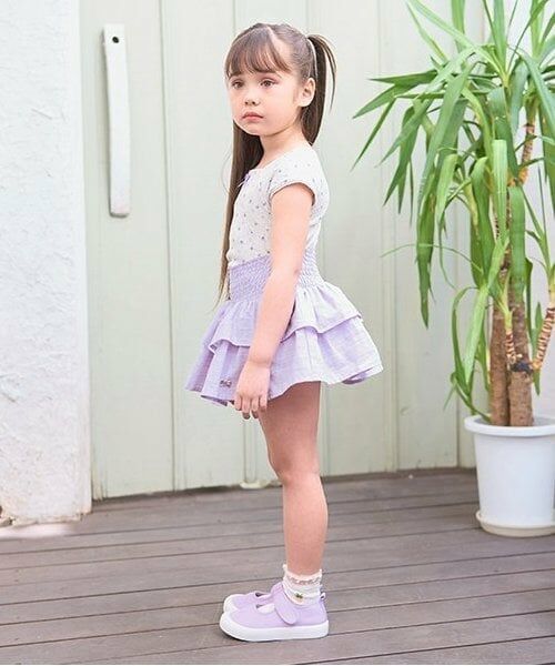 Lycee mine / リセマイン ミニ・ひざ丈スカート | シャーリングティアードスカート(インパン付き) | 詳細22