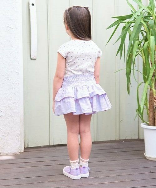 Lycee mine / リセマイン ミニ・ひざ丈スカート | シャーリングティアードスカート(インパン付き) | 詳細23