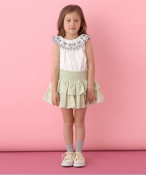 Lycee mine / リセマイン ミニ・ひざ丈スカート | シャーリングティアードスカート(インパン付き) | 詳細24