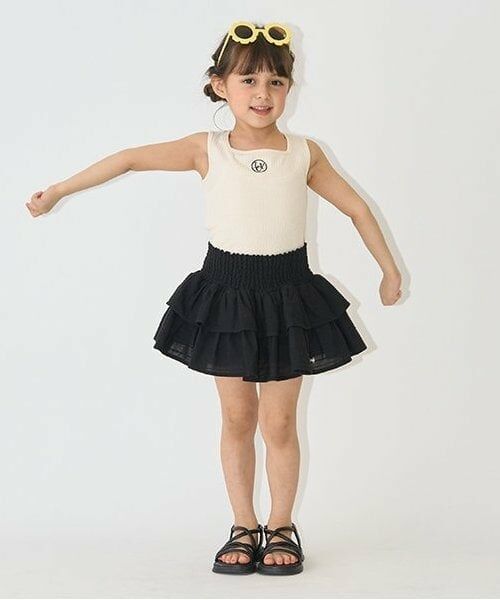 Lycee mine / リセマイン ミニ・ひざ丈スカート | シャーリングティアードスカート(インパン付き) | 詳細28