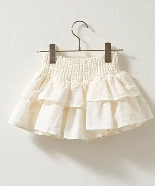 Lycee mine / リセマイン ミニ・ひざ丈スカート | シャーリングティアードスカート(インパン付き) | 詳細3