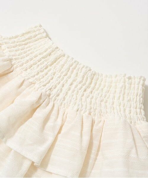 Lycee mine / リセマイン ミニ・ひざ丈スカート | シャーリングティアードスカート(インパン付き) | 詳細5