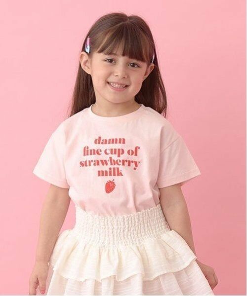 Lycee mine / リセマイン Tシャツ | 【ソフトコットン】選べる8パターンアソートプリントTシャツ（モデレートピンク）