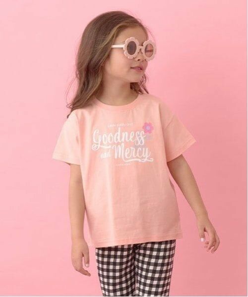 Lycee mine / リセマイン Tシャツ | 【ソフトコットン】選べる8パターンアソートプリントTシャツ（ライトオレンジ）