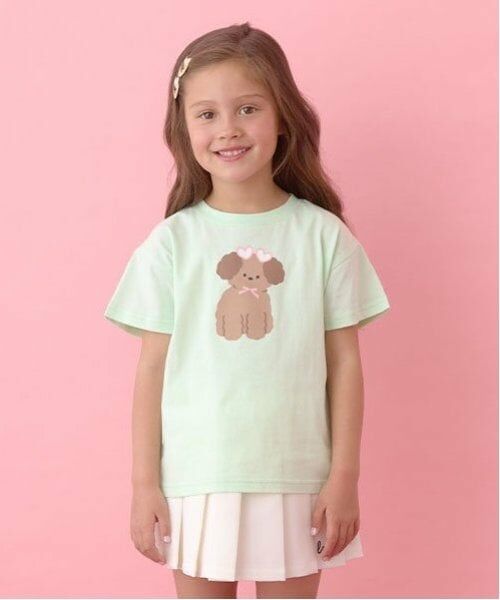 Lycee mine / リセマイン Tシャツ | 【ソフトコットン】選べる8パターンアソートプリントTシャツ（ライトグリーン）