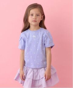 Lycee mine / リセマイン Tシャツ | 【ソフトコットン】アソート総柄タックスリーブTシャツ