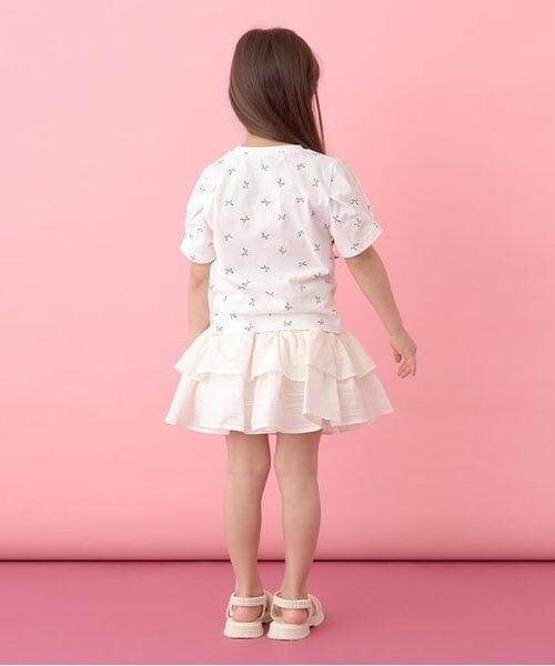 Lycee mine / リセマイン Tシャツ | 【ソフトコットン】アソート総柄タックスリーブTシャツ | 詳細11