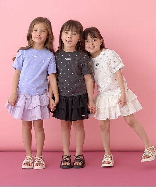 Lycee mine / リセマイン Tシャツ | 【ソフトコットン】アソート総柄タックスリーブTシャツ | 詳細24