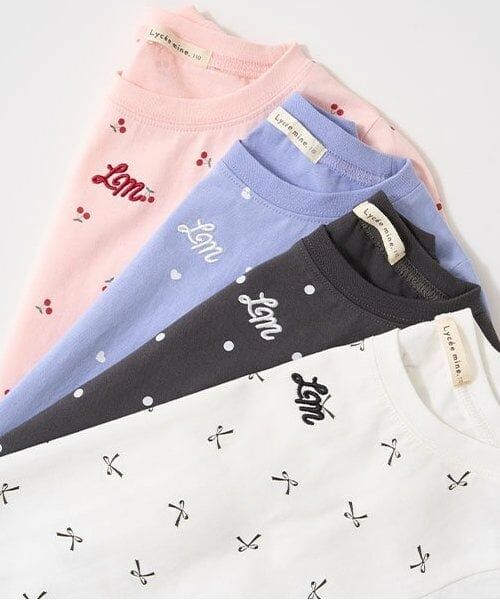 Lycee mine / リセマイン Tシャツ | 【ソフトコットン】アソート総柄タックスリーブTシャツ | 詳細4