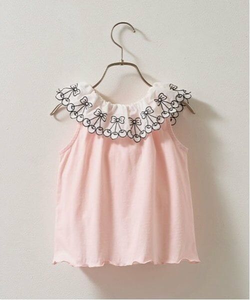 Lycee mine / リセマイン キャミソール・チューブトップ | 【ソフトコットン】チェリーレース衿トップス | 詳細3