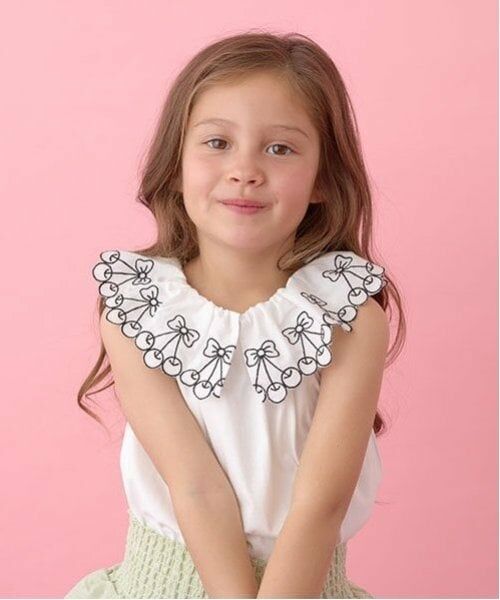 Lycee mine / リセマイン キャミソール・チューブトップ | 【ソフトコットン】チェリーレース衿トップス | 詳細7