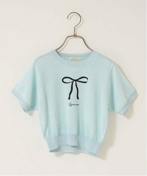 Lycee mine / リセマイン Tシャツ | 【マシンウォッシャブル】シアー半袖ニットトップス | 詳細2